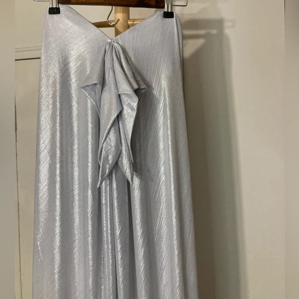 Caroline Constas Kaia Silver Gown NWT - Picture 15 of 17